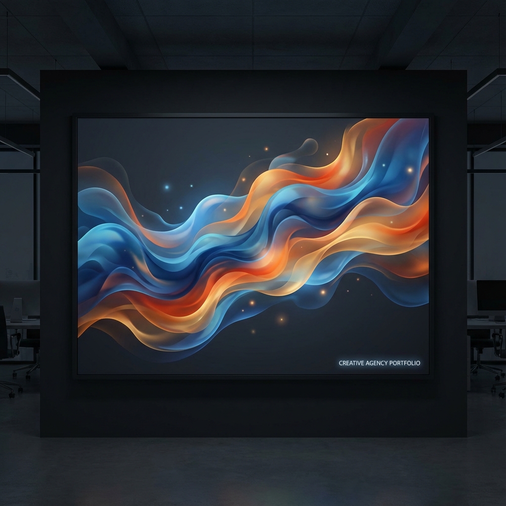 Abstract fluid artwork